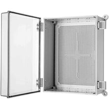 DJC Supply Co. ABS Waterproof IP67 Hinged Electronics Box with Mounting Plate, Bracket