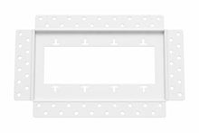 DJC Supply Trimless recessed Plaster-in Receptacle Frame Mount, Rolled Steel Satin White Powder Coat Finish, Ultra Modern Seamless Look. Upgrade Your Space!