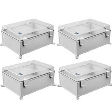 DJC Supply Co. ABS Waterproof IP67 Hinged Electronics Box with Mounting Plate, Bracket