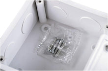 DJC Supply Co. Weather & Dust Proof PVC Plastic Junction Conduit Box 3/4" & 1" Holes