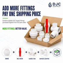 DJC Supply PVC Schedule 40 Unions, Slip x Slip, White