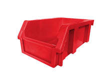 DJC Supply Stackable Storage Bins 2 Pack – 8.4" x 11" x 6.9" Heavy Duty Polypropylene Organizer, Hangable & Side-Connect Design for Garage, Tools, Parts, Warehouse & Home Storage