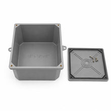 DJC Supply Non-Metallic Underground Terminal Junction Box – Gray, Watertight Seal – PJB Plastic/Fiberglass Blend