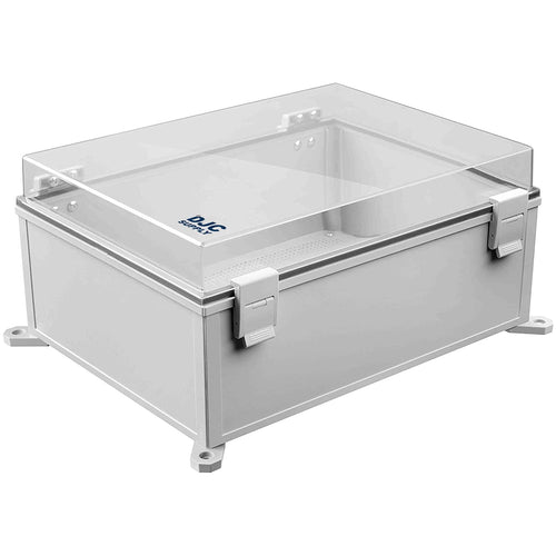 DJC Supply Co. ABS Waterproof IP67 Hinged Electronics Box with Mounting Plate, Bracket
