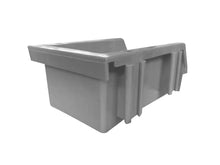 DJC Supply Heavy duty thermoplastic storage bin organizer, Stackable, Hangable, Side-connect (GREY (8 PACK), XTRA SMALL 3.5" X 5.2" X 2.1")