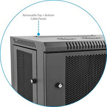Ares Vision 6U Steel Wall Mount Cabinet,19" Wide Server Equipment Rack, Built in Shelf & Cooling Fan