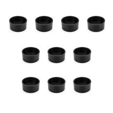 DJC Supply ABS DWV Caps and Cleanout Adapters with Plugs, Black Drain Waste Vent Fittings