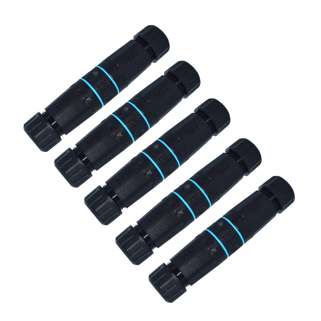 DJC Supply Co. Waterproof IP68 4 Pin Cable Terminal Butt Connector up to 10 Gauge cable 2.5mm