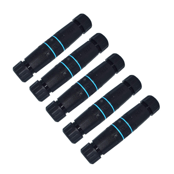 DJC Supply Co. Waterproof IP68 4 Pin Cable Terminal Butt Connector up to 10 Gauge cable 2.5mm