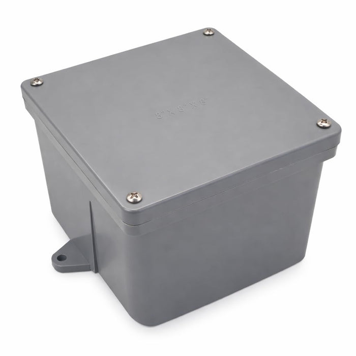 DJC Supply Non-Metallic Underground Terminal Junction Box – Gray, Watertight Seal – PJB Plastic/Fiberglass Blend