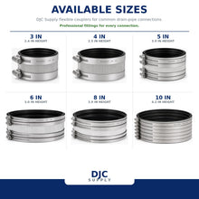 DJC Supply Shielded No-Hub Coupling, 304 Stainless Steel Shield