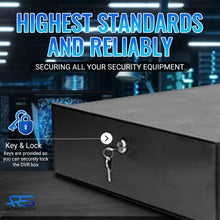 Heavy Duty Steel 18" x 18" x 5" DVR/PC Security Lock box with 16 Gauge steel walls, Exhaust Fan, Great electonics lock box for stores, gyms, classrooms, and any public place