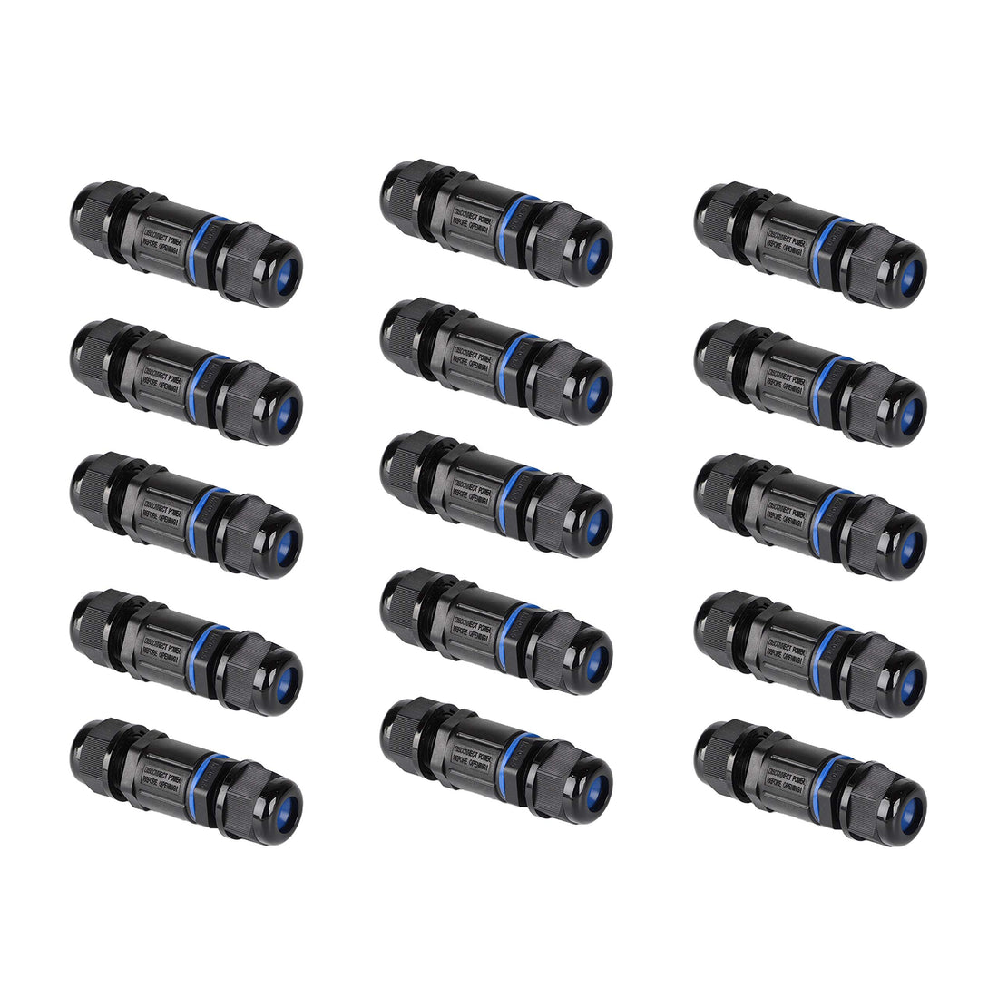 DJC Supply Co. Waterproof IP68 4 Pin Cable Terminal Butt Connector up to 10 Gauge cable 2.5mm
