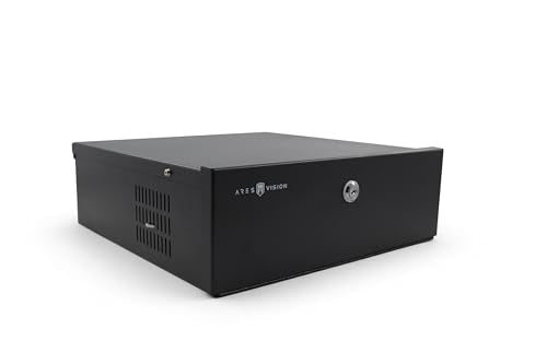 Ares Vision Heavy Duty 18" x 18" x 5" DVR/PC Security Lock Box 16 Gauge with Exhaust Fan