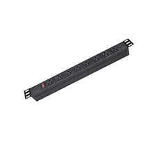 Ares Vision 125V 15A, 8 Socket NEMA 5-15R Standard 15A sockets, Single Thermal Breaker with LED Light, NEMA 5-15P Plug with 16AWG, 3m Power Cable