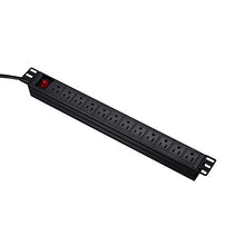 Ares Vision 125V 15A, 8 Socket NEMA 5-15R Standard 15A sockets, Single Thermal Breaker with LED Light, NEMA 5-15P Plug with 16AWG, 10 Foot (3M) Power Cable (8 Socket)