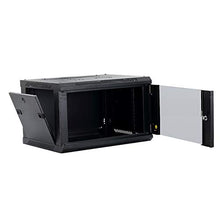 Ares Vision 6U Steel Wall Mount Cabinet,19" Wide Server Equipment Rack, Built in Shelf & Cooling Fan