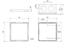 DJC Supply Co. 4" x 4" x 2.75" PVC Waterproof Plastic Junction Conduit Box with Pre Molded 3/4" & 1" Conduit Holes