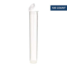 DJC Supply 116mm Pre-Roll Squeeze Pop Top Tube Container, King Size 4" Tall for Rolled Cigars & Joints (100 Count, Black)