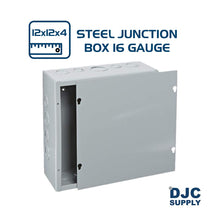 DJC Supply Co. Steel 16 Gauge/1.25MM Thick Power Coated Junction Conduit Box with Mix of Pre Fabricated Knockout holes