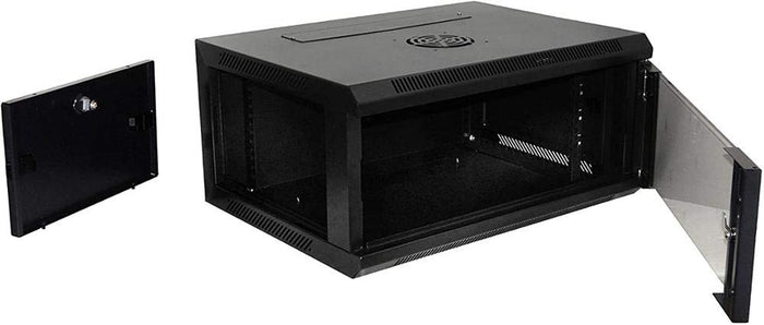 Ares Vision 6U Steel Wall Mount Cabinet,19" Wide Server Equipment Rack, Built in Shelf & Cooling Fan