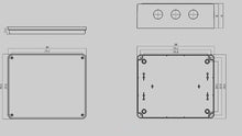 DJC Supply Co. 4" x 4" x 2.75" PVC Waterproof Plastic Junction Conduit Box with Pre Molded 3/4" & 1" Conduit Holes