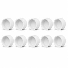 DJC Supply Schedule 40 PVC Slip Caps & Male NPT Plugs, White