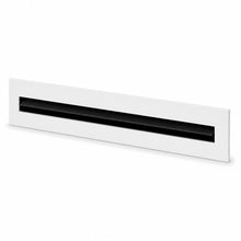 DJC Supply Linear Slot Diffuser Register Cover Only, 1, 2 or 3 Slot, 12 to 48 in, White Steel HVAC Ceiling or Wall Vent, Plenum Box Sold Separately