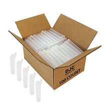 DJC Supply 116mm Pre-Roll Squeeze Pop Top Tube Container, King Size 4" Tall for Rolled Cigars & Joints (100 Count, Black)