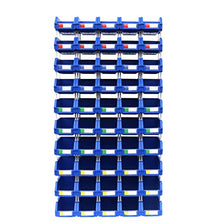 DJC Supply Heavy duty thermoplastic storage bin organizer, Stackable, Hangable, Side-connect