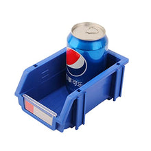 DJC Supply Heavy duty thermoplastic storage bin organizer, Stackable, Hangable, Side-connect