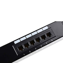 Ares Vision Cat6 UTP 24 Port Patch Panel for 19" Server Racks 1U