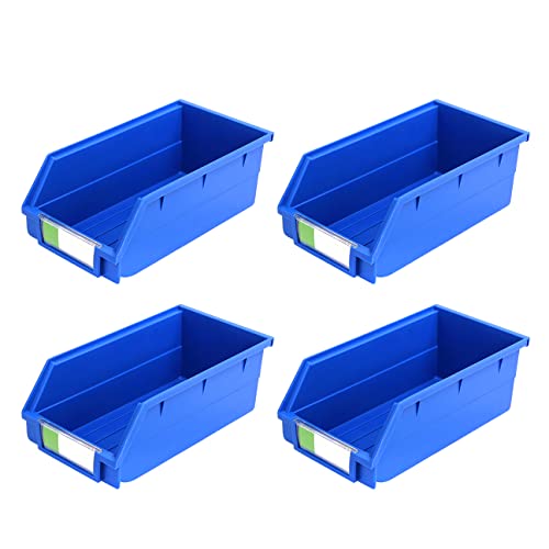 DJC Supply Heavy Duty Thermoplastic Storage Bin Set & Steel Panel for Hanging Bin, Wall Mountable Steel Rolled Panel, 20 Bins included, Great for organzing Tools, Parts, and More.