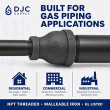 DJC Supply Black Iron Malleable/Black Steel Reducers and Ball Valves, NPT Pipe Fittings