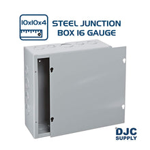 DJC Supply Co. Steel 16 Gauge/1.25MM Thick Power Coated Junction Conduit Box with Mix of Pre Fabricated Knockout holes
