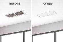 DJC Supply Trimless Flush Mount HVAC Register, White Paintable Steel, Plaster-in Installation, Air Supply and Return Vent, Upgrade Your Space !