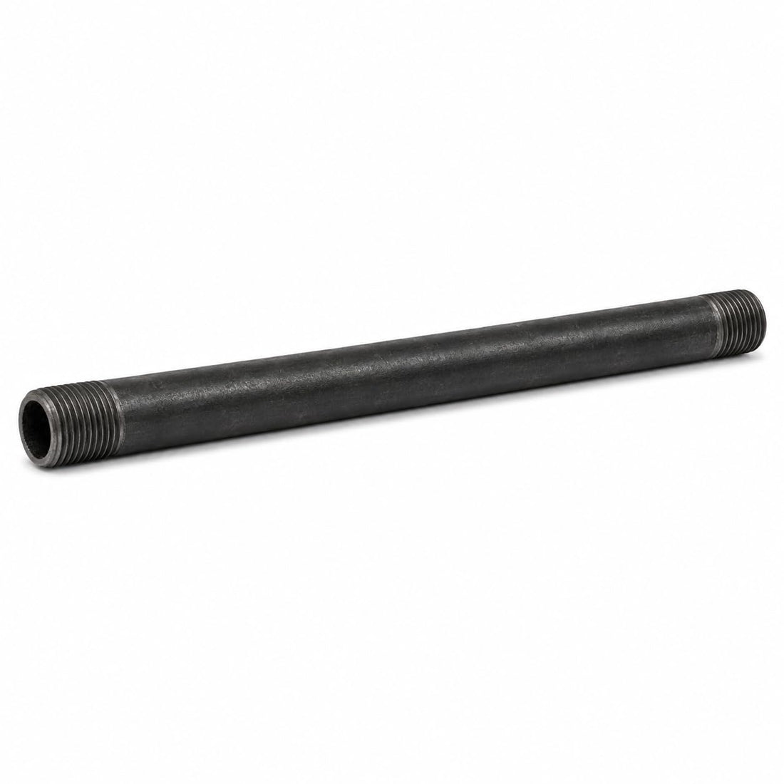 DJC Supply Black Iron Malleable/Black Steel Pipe Nipples, NPT Threaded Black Pipe