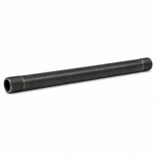 DJC Supply Black Iron Malleable/Black Steel Pipe Nipples, NPT Threaded Black Pipe