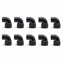 DJC Supply ABS DWV Elbows, 45 Degree, Long Sweep 1/4 Bend 90 Degree, and 90 Degree Vent Turns, Black Fittings