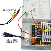 Ares Vision 18 Channel/Port 30 AMPS, 12V DC Power Supply Box, Individually Fused for CCTV, LED, and All 12v DC Devices.