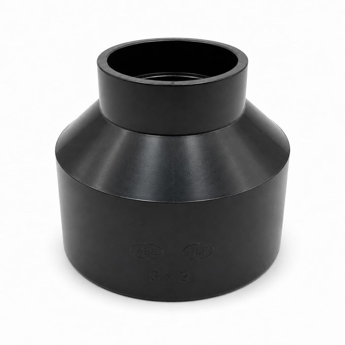 DJC Supply ABS DWV Couplings and Reducing Couplings, Black Drain Waste Vent Pipe Fittings