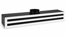 DJC Supply 36” Linear Slot Vent Cover with Plenum Box – Modern Flush HVAC Vent Register, High Airflow Ceiling/Wall Diffuser, Powder Coated Steel, Dual Slot Design