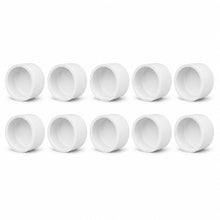 DJC Supply Schedule 40 PVC Slip Caps & Male NPT Plugs, White