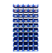 DJC Supply Stackable Storage Bins 2 Pack – 8.4" x 11" x 6.9" Heavy Duty Polypropylene Organizer, Hangable & Side-Connect Design for Garage, Tools, Parts, Warehouse & Home Storage
