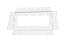 DJC Supply Trimless recessed Plaster-in Receptacle Frame Mount, Rolled Steel Satin White Powder Coat Finish, Ultra Modern Seamless Look. Upgrade Your Space!