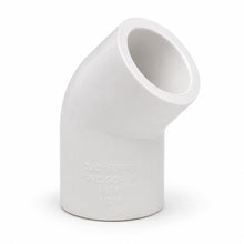 DJC Supply PVC Schedule 40 Elbows, 90 and 45 Degree, White