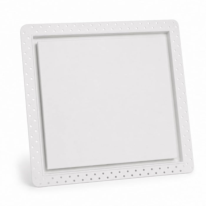 DJC Supply Flush Mount Recessed Access Panel for Wall & Ceiling, Plaster-In Metal Construction, Concealed Drywall Access Door for Plumbing, Electrical, HVAC & Utility Openings