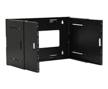 Soporte de pared extensible de acero resistente de 19 pulgadas de ancho para equipos de red Ares Vision 6U