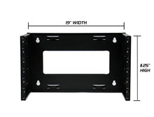 Soporte de pared extensible de acero resistente de 19 pulgadas de ancho para equipos de red Ares Vision 6U