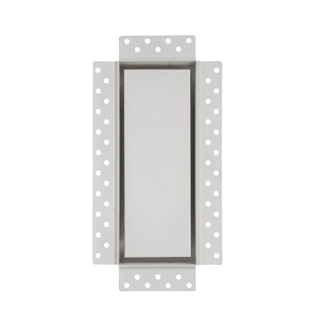 DJC Supply Trimless Flush Mount HVAC Register, White Paintable Steel, Plaster-in Installation, Air Supply and Return Vent, Upgrade Your Space !